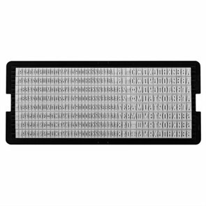 Кассы символов для наборных печатей и штампов