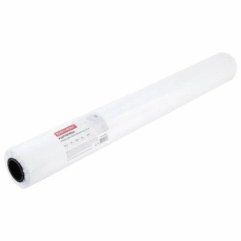Бумага широкоформатная рулон для плоттера, 841 мм х 45 м х втулка 50,8 мм, 80 г/м2, белизна CIE 146%, BRAUBERG, 110627 110627