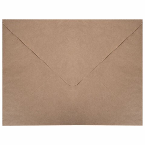 Конверты (290х390 мм) КРАФТ, без клея, 90 г/м2, КОМПЛЕКТ 500 шт., треугольный клапан 112366