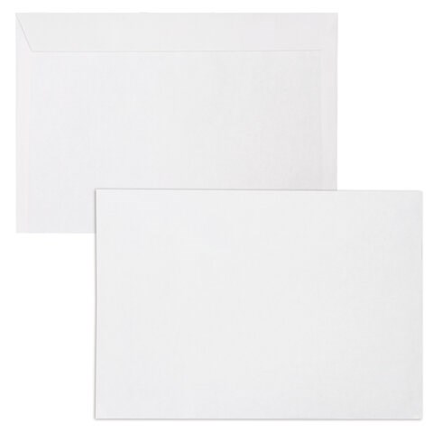 Конверты С4 (229х324 мм), отрывная лента, 100 г/м2, КОМПЛЕКТ 50 шт., BRAUBERG, 112184 112184