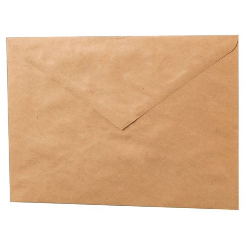 Конверты С5 (162х229 мм) КРАФТ, клей, 90 г/м2, КОМПЛЕКТ 1000 шт., треугольный клапан, 76423 111650