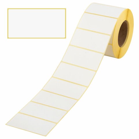 Этикетка ТермоЭко (58х30 мм), 900 этикеток в ролике, светостойкость до 2 месяцев, 122065 122065