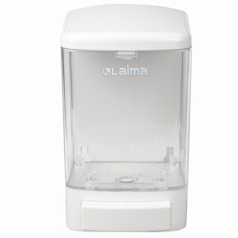 Дозатор для жидкого мыла LAIMA, НАЛИВНОЙ, 1 л, белый, ABS-пластик, 601794 601794
