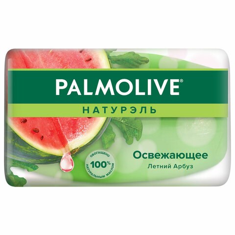 Мыло туалетное 90 г, PALMOLIVE НАТУРЭЛЬ "Летний арбуз", освежающее, 32940, 8693495032940 609049