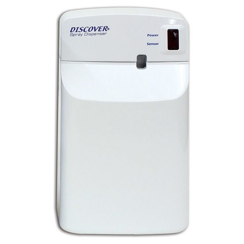 Диспенсер для аэрозольного освежителя воздуха DISCOVER, электронный, белый 605418