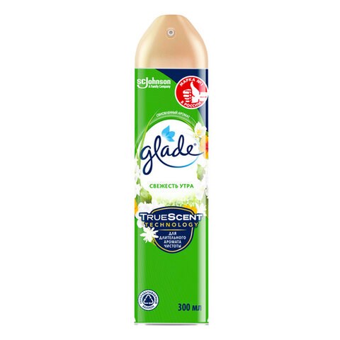 Освежитель воздуха аэрозольный 300 мл, GLADE "Свежесть утра" 602163