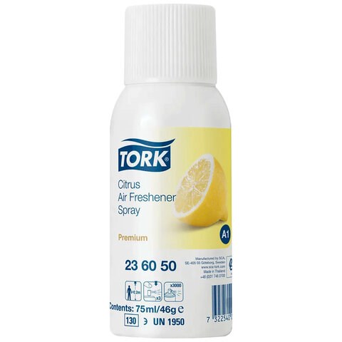 Сменный баллон 75 мл, TORK (Система А1) Premium, цитрус, 236150 609274