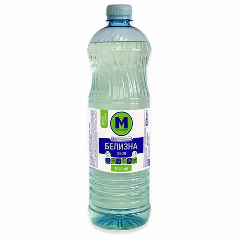 Средство для отбеливания, дезинфекции и уборки 1 л, Белизна "Хвоя" (хлора 15%-30%), без запаха хлора, жидкость 600772