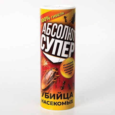 Средство от насекомых 500 г, АБСОЛЮТ ДУСТ СУПЕР, пластиковая банка, АДС500 608943