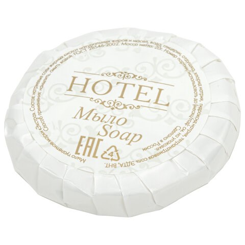 Мыло одноразовое 20 г, КОМПЛЕКТ 300 шт., HOTEL, саше, гофра, 2000117 608052