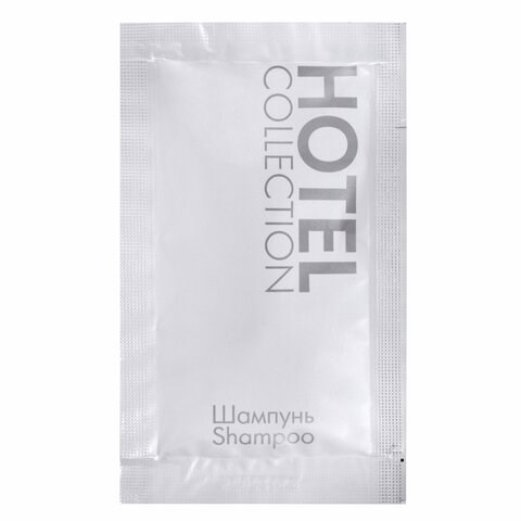 Шампунь одноразовый 10 мл, КОМПЛЕКТ 500 шт., HOTEL COLLECTION, саше, флоупак, 2000313 608845