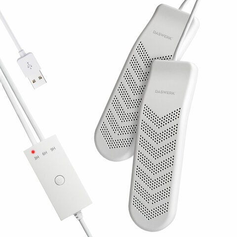 Сушилка для обуви электрическая с таймером, USB-разъём, сушка для обуви, 9 Вт, DASWERK, SD9, 456202 456202