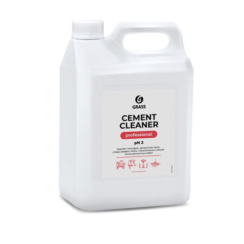 Средство для уборки после строительства 5,5 кг GRASS CEMENT CLEANER, кислотное, концентрат, 125305 605627