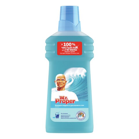 Средство для мытья пола и стен 500 мл, MR.PROPER (Мистер Пропер) "Океан" 602435