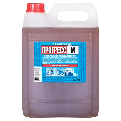 Средство моющее универсальное для поломоечных машин 5 л, ПРОГРЕСС М, малопенное, М08-4 603648