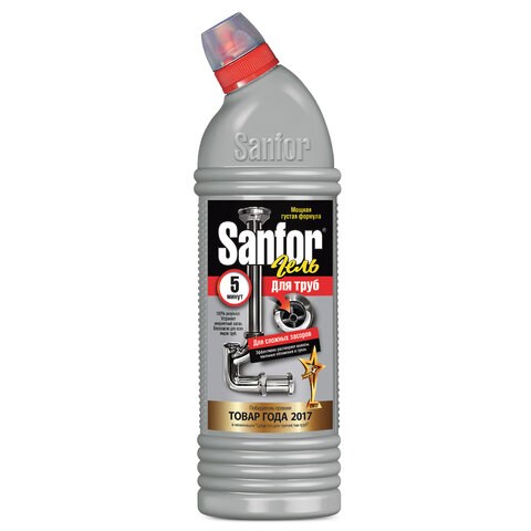 Средство для прочистки канализационных труб 1 кг, SANFOR (Санфор), 1957 601954