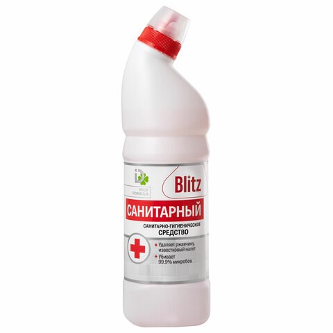 Средство для уборки сантехники и туалета 1000г САНТИРАНЫЙ BLITZ, гель, 8000023 701101