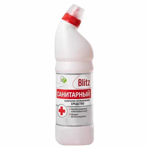 Средство для уборки сантехники и туалета 750г САНТИРАНЫЙ BLITZ, гель, 8000024 701102