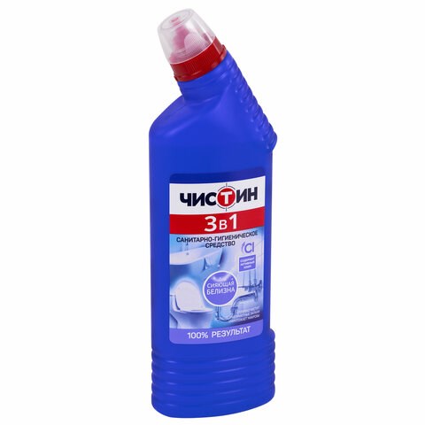 Средство для уборки туалета 750 г, ЧИСТИН "3 в 1", содержит активный хлор, 2795 601960