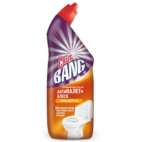 Средство для уборки туалета дезинфицирующее 450 мл, CILLIT BANG "Сила Цитруса" 601696