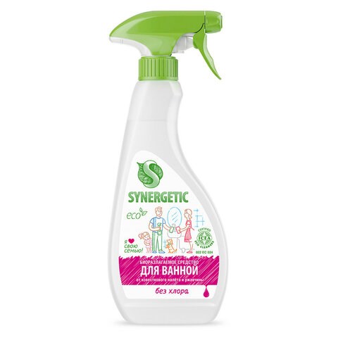 Средство для удаления известкового налета и ржавчины 500 мл SYNERGETIC, распылитель, ЭКО, 104052 606754