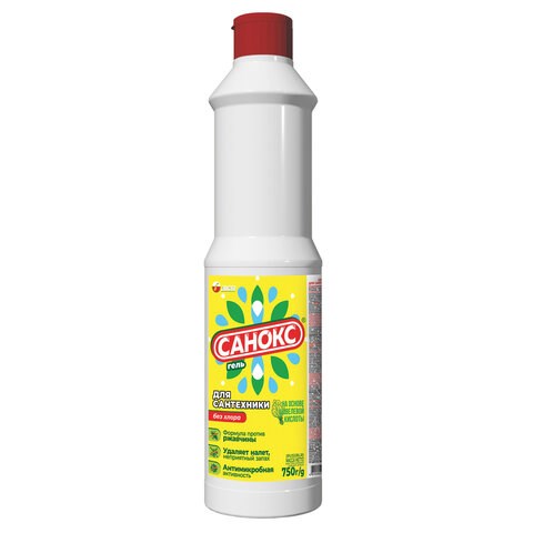 Средство для удаления ржавчины и известкового налета, 750 г, САНОКС гель 601692