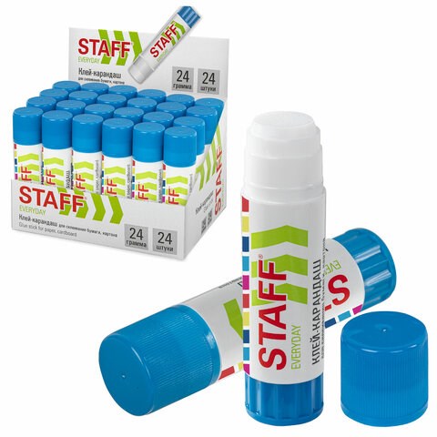 Клей-карандаш STAFF "EVERYDAY", 24 г, 226617 226617