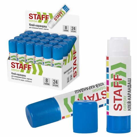 Клей-карандаш STAFF "EVERYDAY", 8 г, 220374 220374