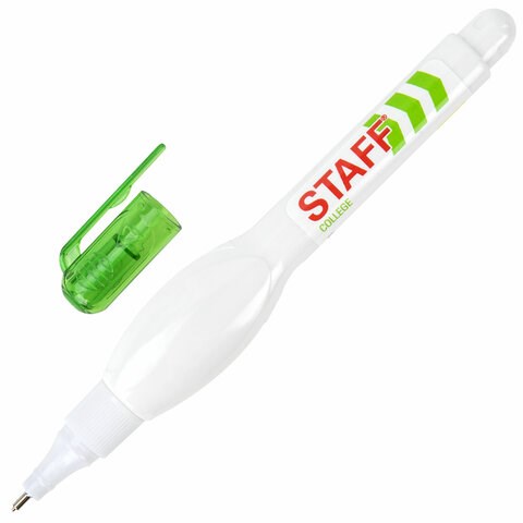 Ручка-корректор STAFF "College", 7 мл, металлический наконечник, 226816 226816