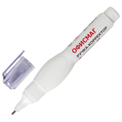 Ручка-корректор ОФИСМАГ, 8 мл, металлический наконечник, 226818 226818
