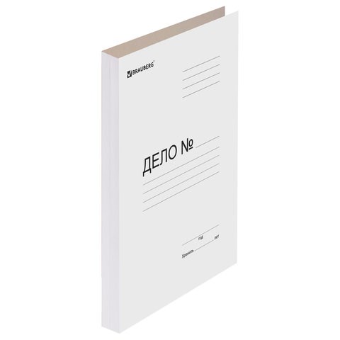 Папка без скоросшивателя "Дело", картон, плотность 440 г/м2, до 200 листов, BRAUBERG, 110929 110929