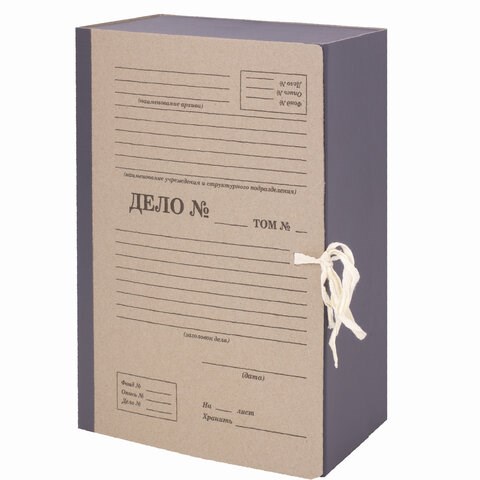 Папка архивная А4 "Форма 21", 120 мм, переплетный картон/бумвинил, завязки, до 1200 л, STAFF, 112168 112168