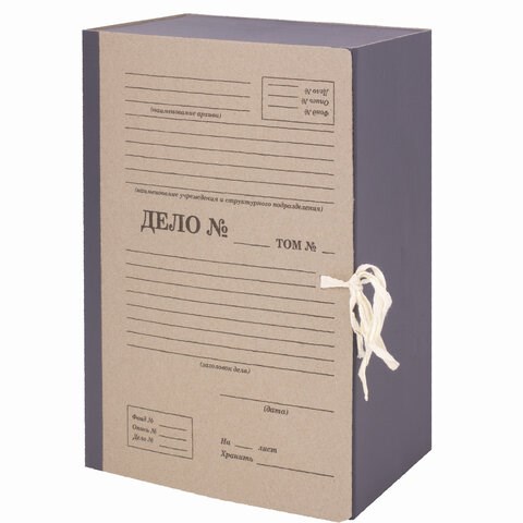 Папка архивная А4 "Форма 21", 150 мм, переплетный картон/бумвинил, завязки, до 1500 л., STAFF, 112169 112169