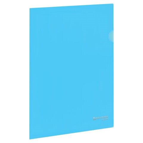 Папка-уголок жесткая, непрозрачная, А4, цвет аквамарин, 0,15 мм, BRAUBERG PASTEL, 272889 272889