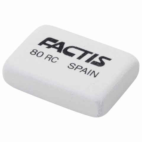 Ластик FACTIS 80 RC (Испания), 28х20х7 мм, белый, прямоугольный, CNF80RC 228000