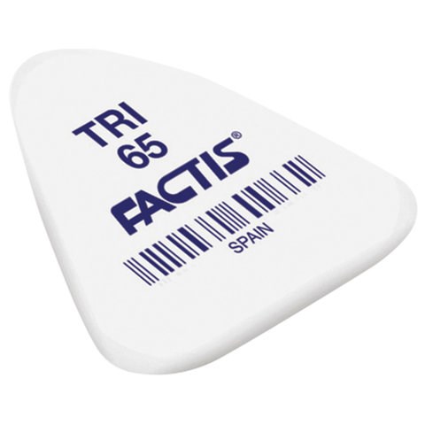 Ластик FACTIS TRI 65 (Испания), 36х33х6 мм, ассорти, треугольный, PNFTRI65 227991