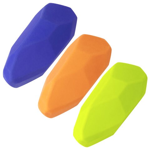 Ластик фигурный BRAUBERG "Stone", 58х21х19 мм, цвет ассорти, 228715 228715