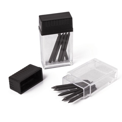 Грифели запасные для циркуля BRAUBERG, набор 2 тубы по 5 шт. (10 шт. х 24 мм), HB, 2 мм, блистер, 210354 210354