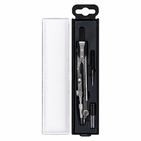 Готовальня 3 предмета, пластиковый пенал, GLOBUS, НЧ3-60-30 210418