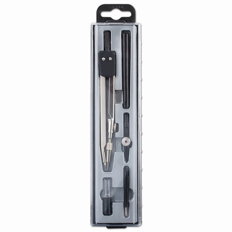 Готовальня 5 предметов, пластиковый пенал, GLOBUS, НЧ5-30-40 210416