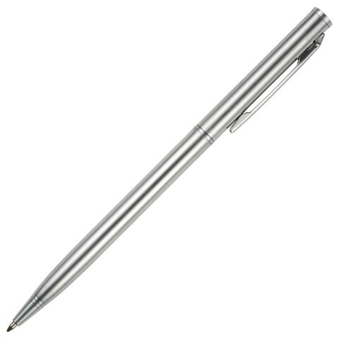 Ручка шариковая BRUNO VISCONTI "Palermo", серебряный металлический корпус, 0,7 мм, синяя, 20-0250/18 144315