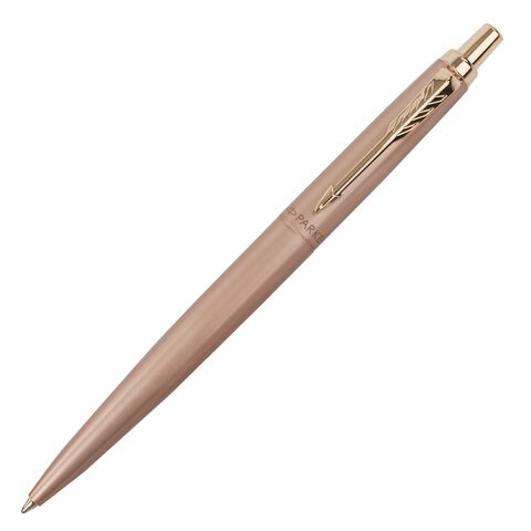 Ручка шариковая PARKER "Jotter XL Monochrome Pink Gold PGT", корпус "розовое золото", сталь, синяя, 2122755 143765
