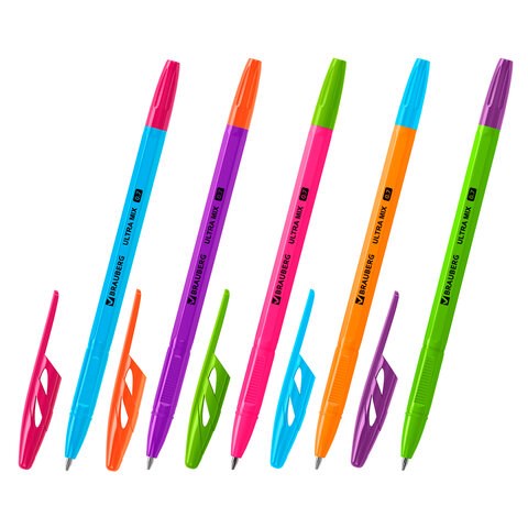 Ручка шариковая BRAUBERG "ULTRA MIX", СИНЯЯ, узел 0,7 мм, чернила ГЕРМАНИЯ, наконечник ШВЕЙЦАРИЯ, 143567 143567