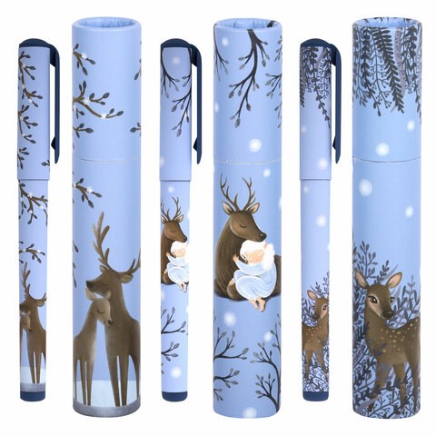 Ручка шариковая в футляре BRUNO VISCONTI DreamWrite, СИНЯЯ, "Олененок", ассорти, 0,5 мм, 20-0264/02 143850