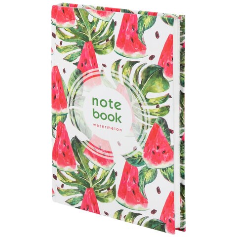 Блокнот А5 134х206 мм, 80 л., твердый, клетка, выборочный лак, STAFF, "Juicy", 111605 111605