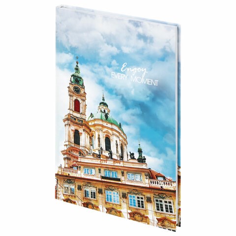 Блокнот БОЛЬШОЙ ФОРМАТ (205х290 мм) А4, 80л, твердый, клетка, STAFF, "Город", 114405 114405