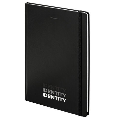 Блокнот с резинкой в клетку 96 л., БОЛЬШОЙ ФОРМАТ А4 204х299 мм, BRAUBERG, "Identity", 115528 115528