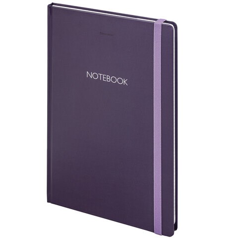 Блокнот с резинкой в клетку 96 л., БОЛЬШОЙ ФОРМАТ А4 204х299 мм, BRAUBERG, "Ultraviolet", 115530 115530