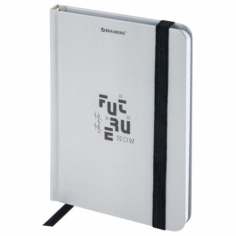 Блокнот с резинкой в клетку 96 л., МАЛЫЙ ФОРМАТ А6, 109х148 мм, твердая обложка, BRAUBERG, "Future", 116332 116332