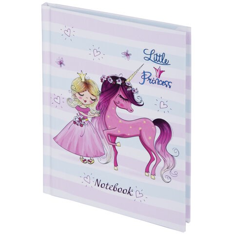 Блокнот МАЛЫЙ ФОРМАТ (110х147 мм), А6, 80 л., твёрдый, клетка, выборочный лак, BRAUBERG KIDS, "Queen", 114450 114450